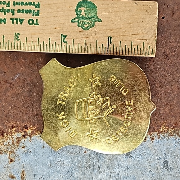 VINTAGE Dick Tracy Detective Club Badge - Picture 4 of 10